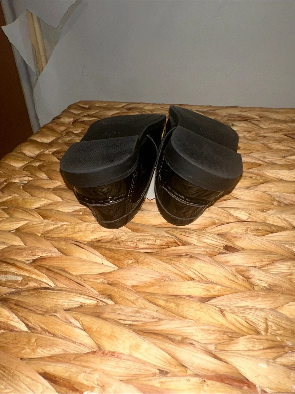 Zara Black Patent Kids Penny Loafers